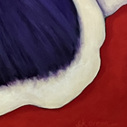 pansy on red